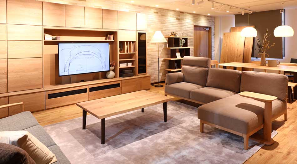 浜本工芸新ショールーム店内