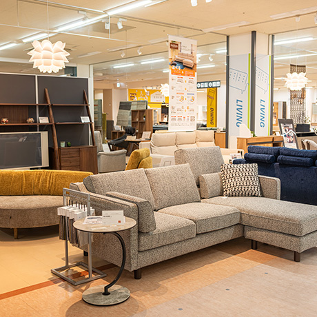 大川家具岩槻店店内リビング