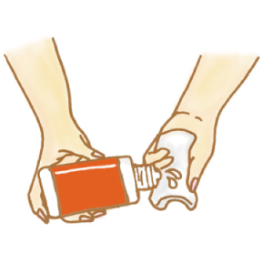 保護クリームの塗布