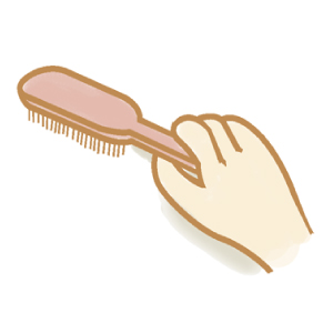 起毛革の汚れおとしに、金ブラシや消しゴムを使う