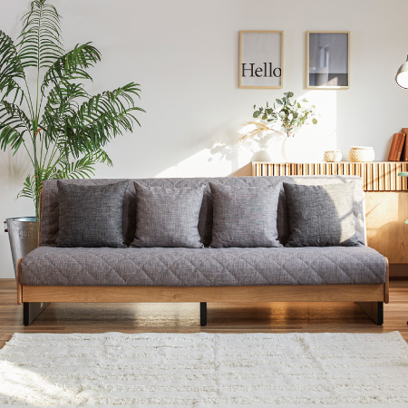 モーブル ごろ寝ソファ「ドロシーⅡ」｜ベーシックモデル・脚高設計で開放的なリビングを演出