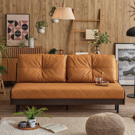 モーブル ごろ寝ソファ「グリス」｜浮造り仕上げの温もりと肩まで支えるハイバック仕様