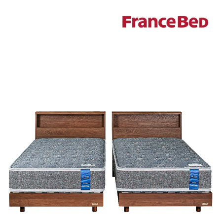 【フランスベッド】リユース品 85％OFF｜使用期間1ヵ月の高級シングルベッド2台セット