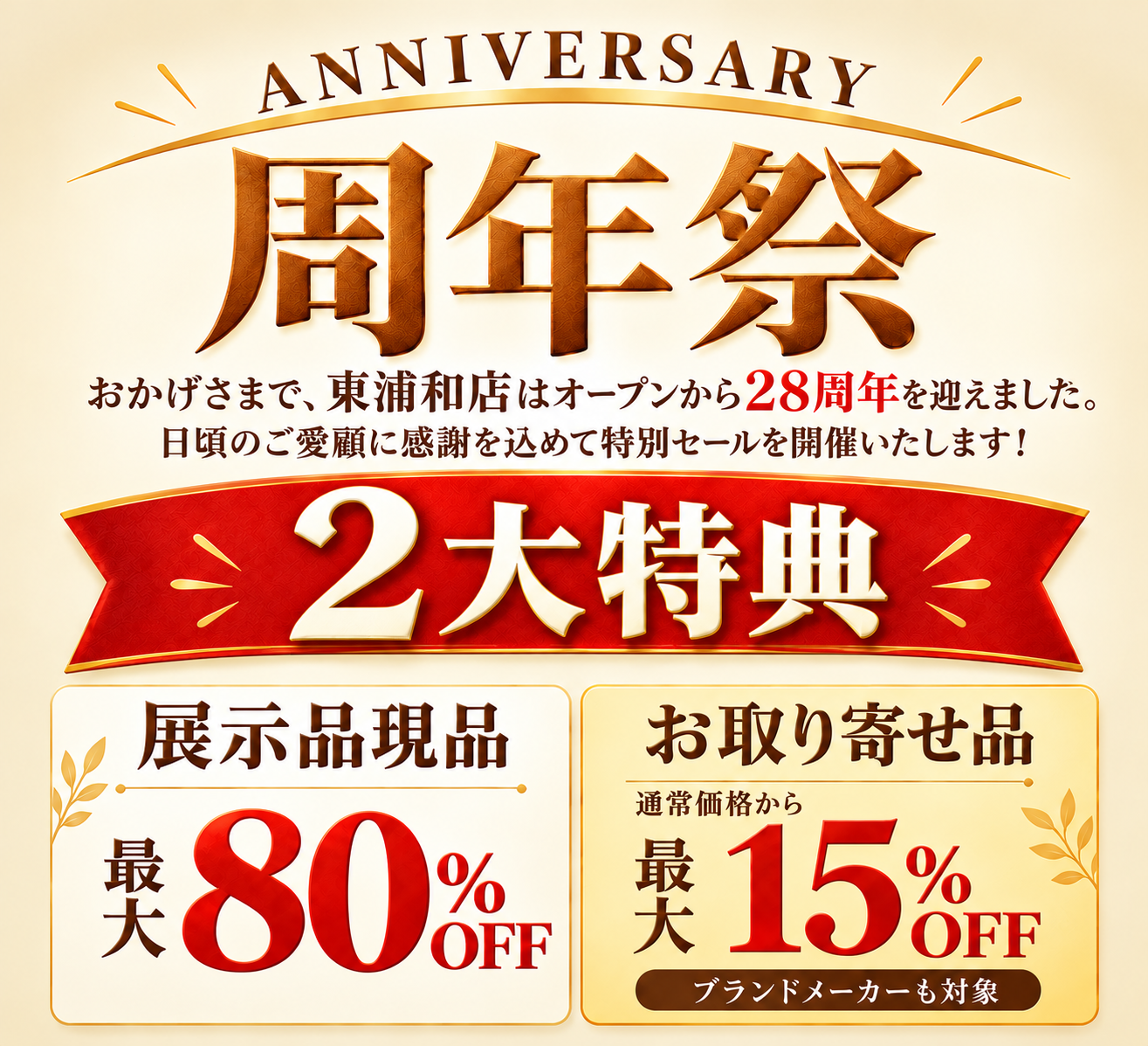 周年祭特典案内